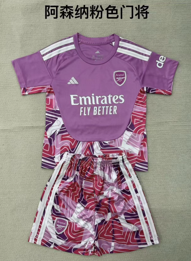 kids Kits 26/27 Arsenal pink goalkeeper