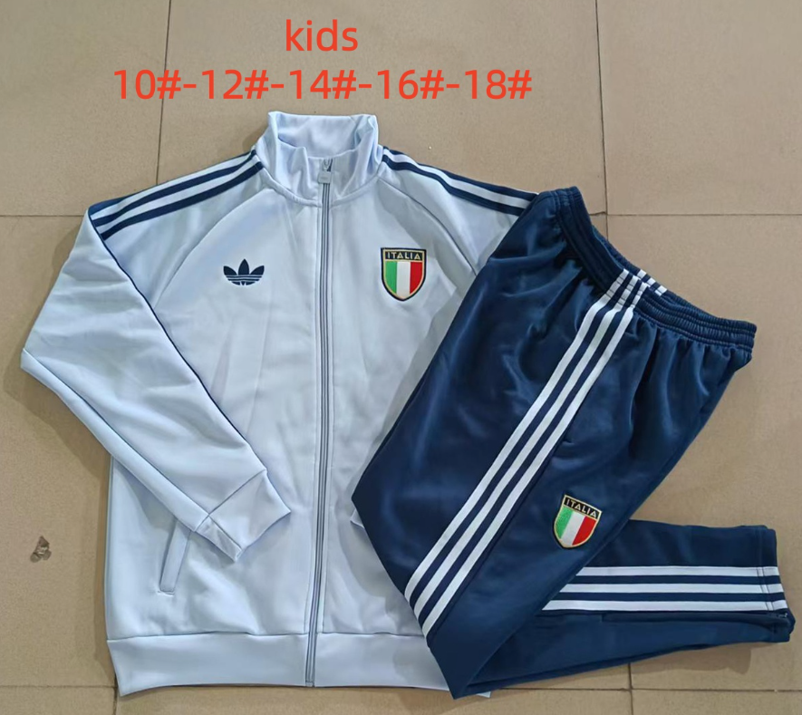 26/27 Kid Long Pull Italy light blue Jackets sets