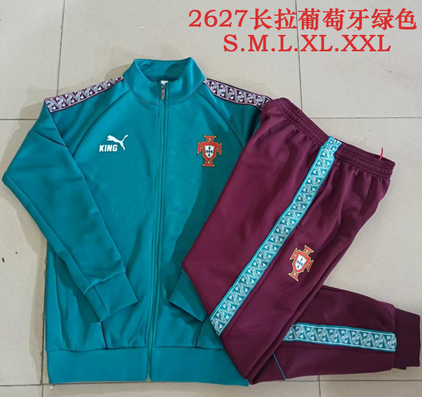 26/27 Long Pull Portugal green Jackets sets