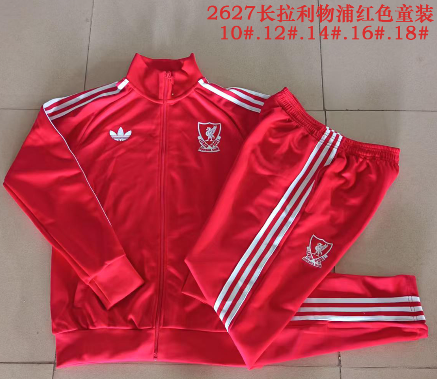 26/27 Kid Long Pull Liverpool red Jackets sets