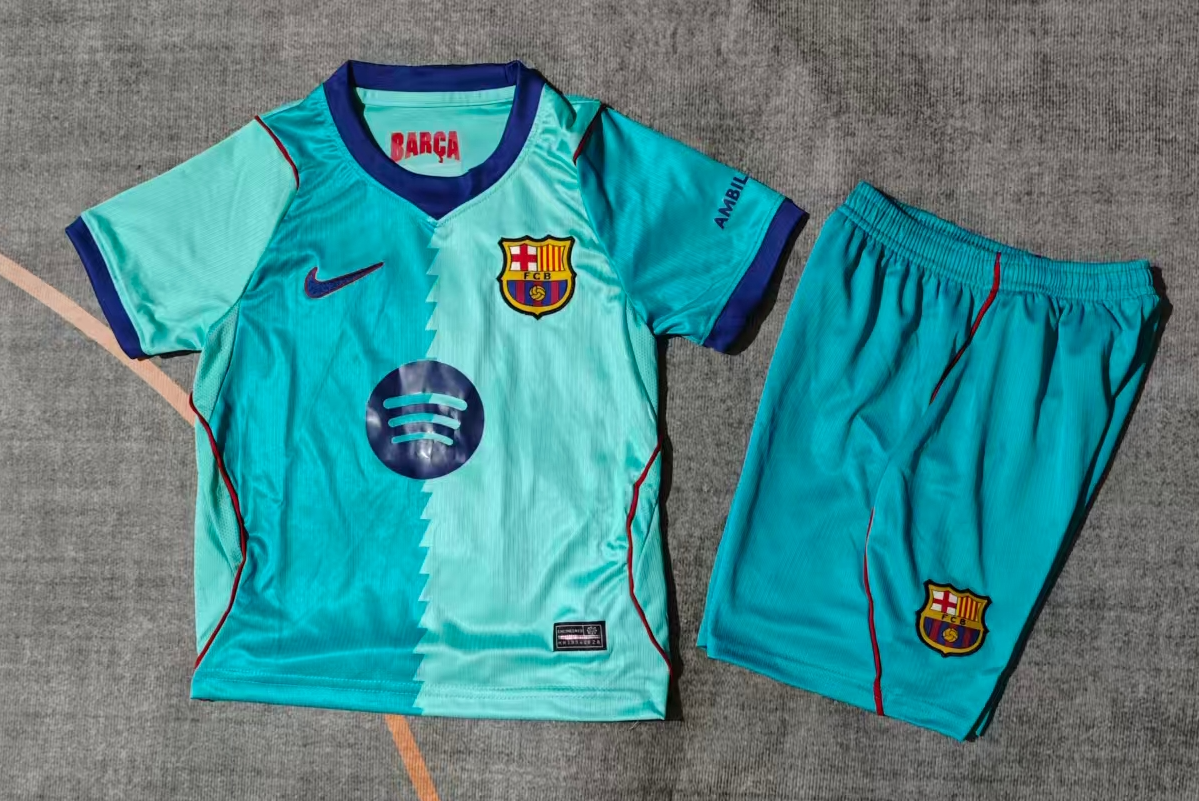 kids Kits 26/27 Barcelona second away