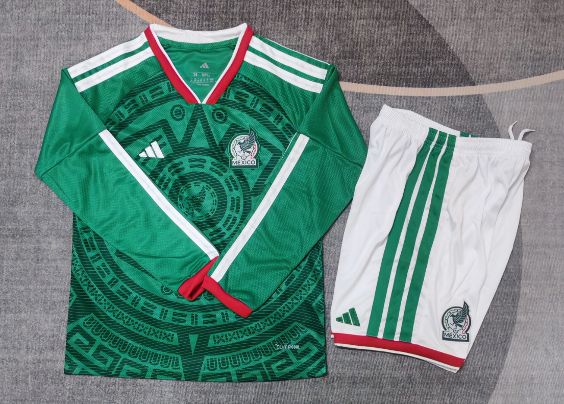 kids Kits 26/27 Mexico home Long Sleeve