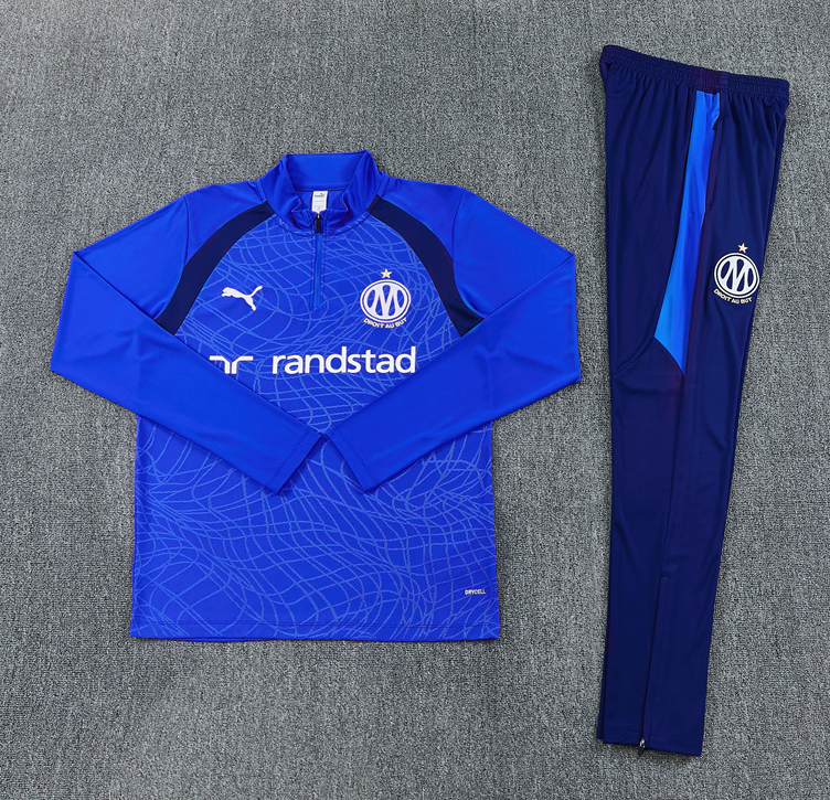 26/27 Adults Half Pull Olympique Marseille Violet blue Tracksuit