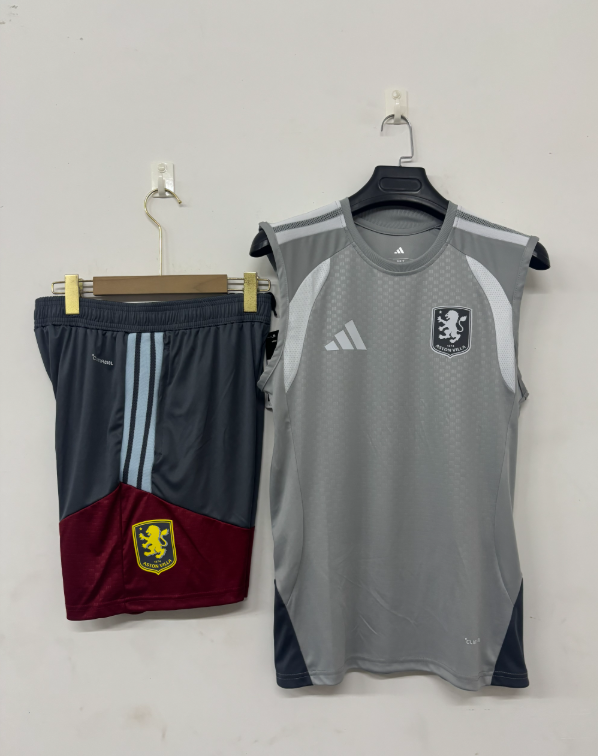 26/27 Vest Aston Villa Light gray suit 
