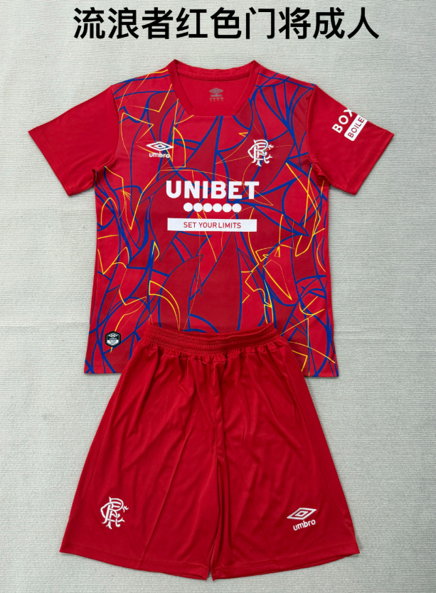 Adults kits 26/27 Rangers red goalkeeper